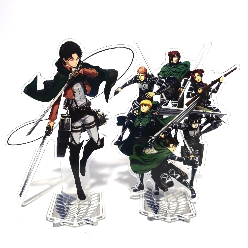 Action Figure Stand - Titan Akrilik Ayakta Eren Mikasa Levi