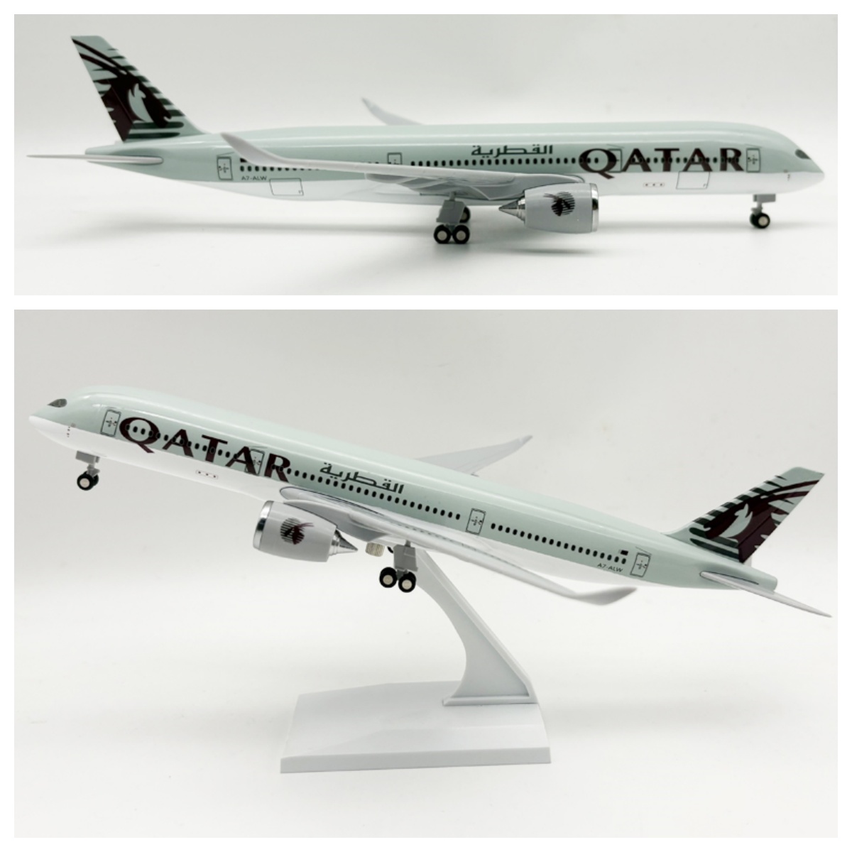 Model Airplane Plastic - 30CM Döküm Reçine Uçak Modeli qa-tar
