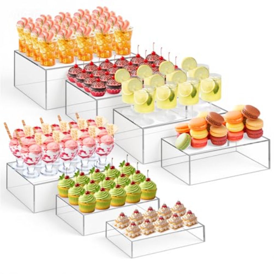 Yiyecek servisi tatlı masası y - Display Risers Set incelemesi ve fiyatı